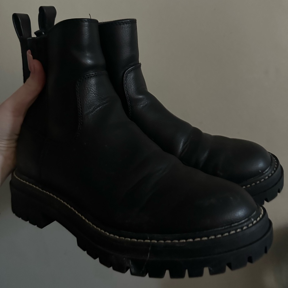 leather boots
